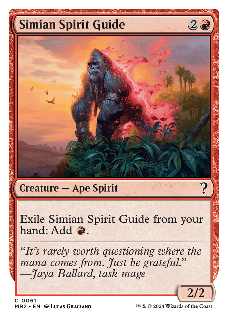 Simian Spirit Guide (White Border) [Mystery Booster 2] | Dragon's Lair Comics and Fantasy Houston TX