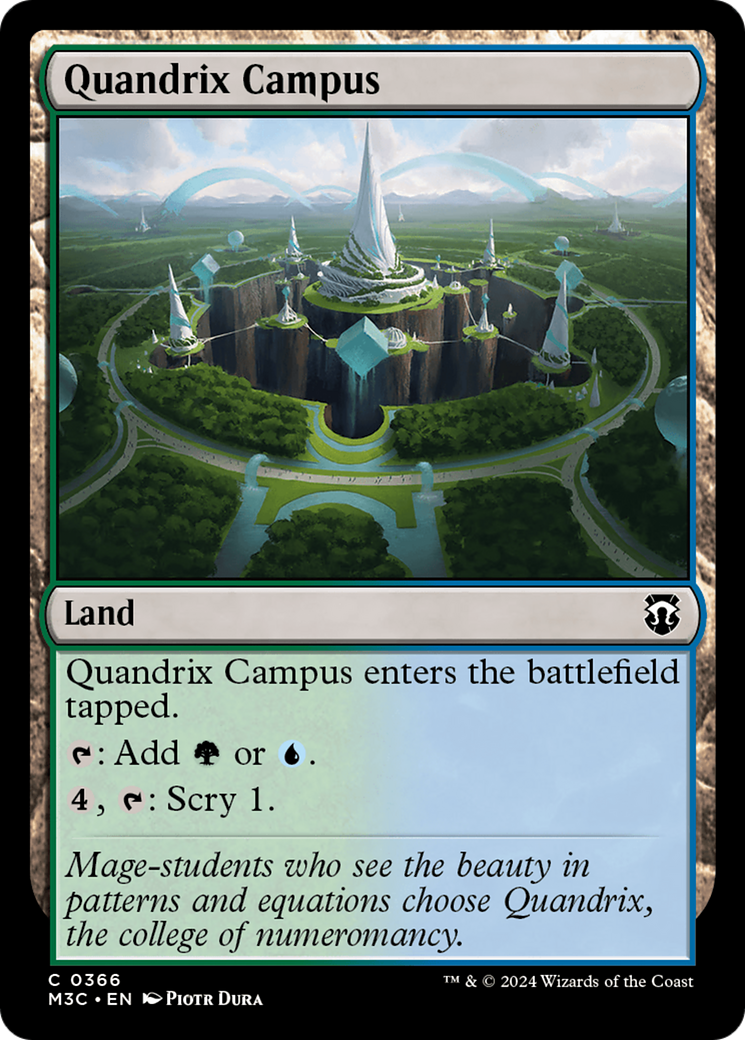 Quandrix Campus (Ripple Foil) [Modern Horizons 3 Commander] | Dragon's Lair Comics and Fantasy Houston TX