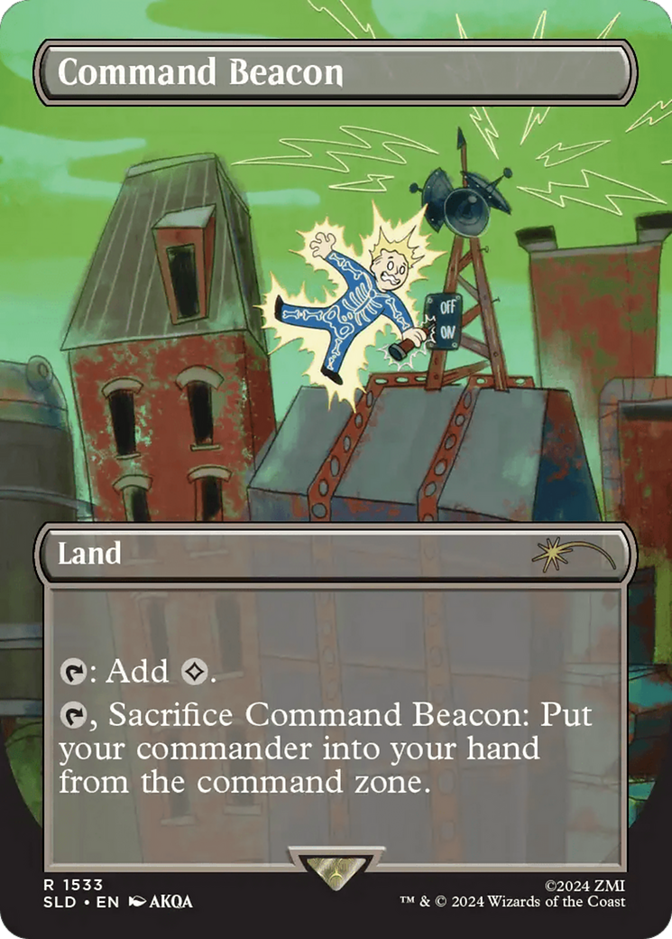 Command Beacon (Rainbow Foil) [Secret Lair Drop Series] | Dragon's Lair Comics and Fantasy Houston TX