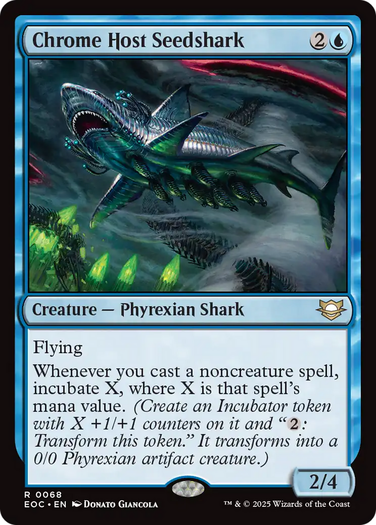 Chrome Host Seedshark [Edge of Eternities Commander] | Dragon's Lair Comics and Fantasy Houston TX