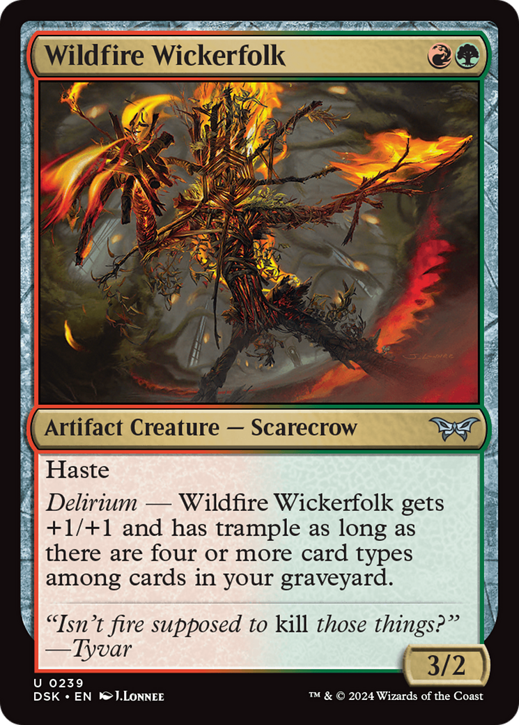 Wildfire Wickerfolk [Duskmourn: House of Horror] | Dragon's Lair Comics and Fantasy Houston TX