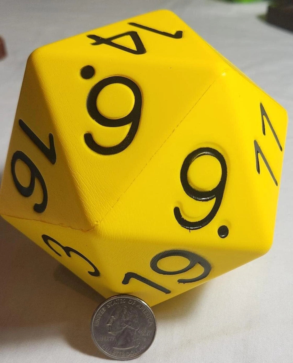 Zucati: World's Best Mini Foam Dice: 4" D20 | Odin's Place