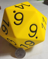 Zucati: World's Best Mini Foam Dice: 4" D20 | Odin's Place