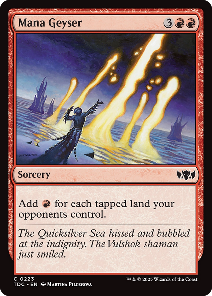 Mana Geyser [Tarkir: Dragonstorm Commander] | Dragon's Lair Comics and Fantasy Houston TX