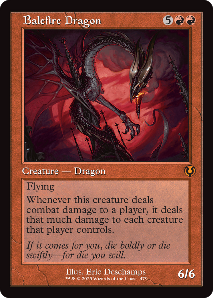 Balefire Dragon (Retro Frame) [Innistrad Remastered] | Dragon's Lair Comics and Fantasy Houston TX