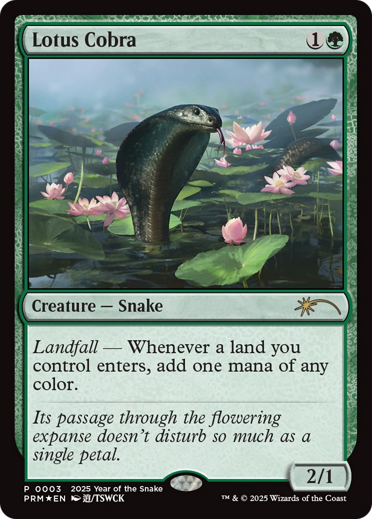 Lotus Cobra (Year of the Snake 2025) [Standard Showdown Promos] | Dragon's Lair Comics and Fantasy Houston TX