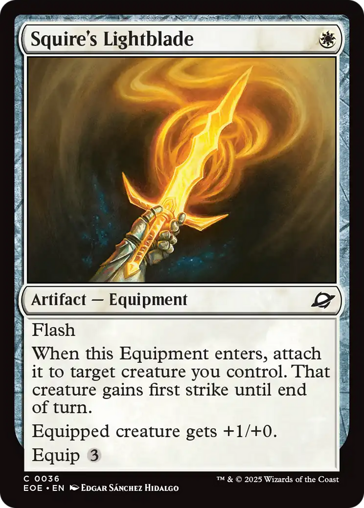 Squire's Lightblade [Edge of Eternities] | Dragon's Lair Comics and Fantasy Houston TX