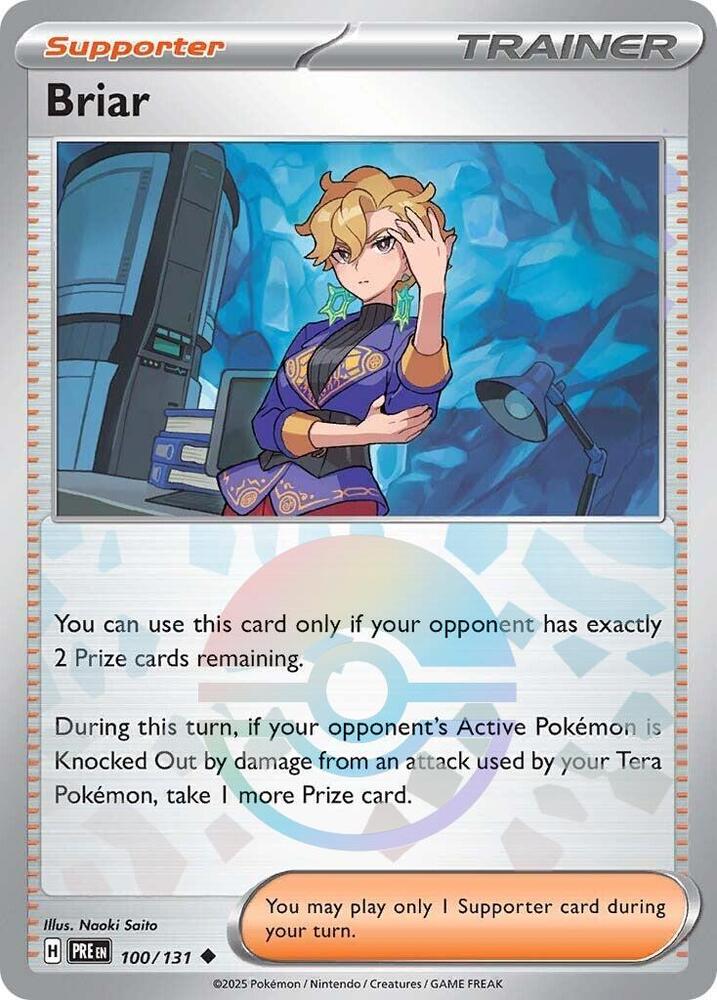 Briar (100/131) (Poke Ball Pattern) [Scarlet & Violet: Prismatic Evolutions] | Dragon's Lair Comics and Fantasy Houston TX