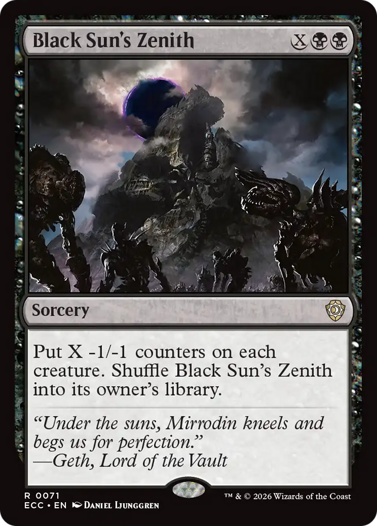 Black Sun's Zenith [Lorwyn Eclipsed Commander] | Odin's Place