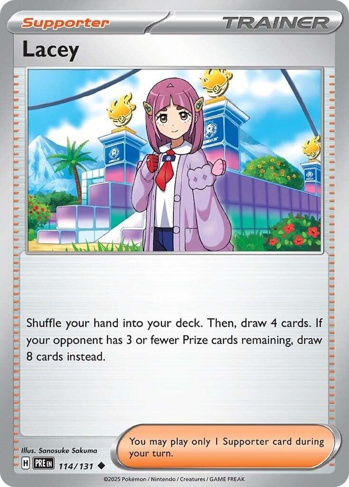 Lacey (114/131) [Scarlet & Violet: Prismatic Evolutions] | Dragon's Lair Comics and Fantasy Houston TX