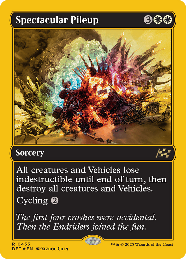 Spectacular Pileup (First-Place Foil) [Aetherdrift] | Dragon's Lair Comics and Fantasy Houston TX