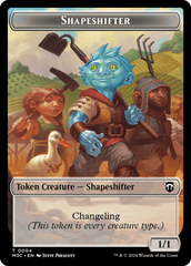 Shapeshifter (0004) // Copy Double-Sided Token [Modern Horizons 3 Commander Tokens] | Dragon's Lair Comics and Fantasy Houston TX
