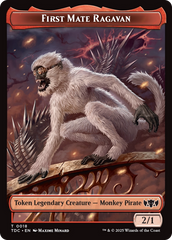 First Mate Ragavan // Treasure Double-Sided Token [Tarkir: Dragonstorm Commander Tokens] | Dragon's Lair Comics and Fantasy Houston TX