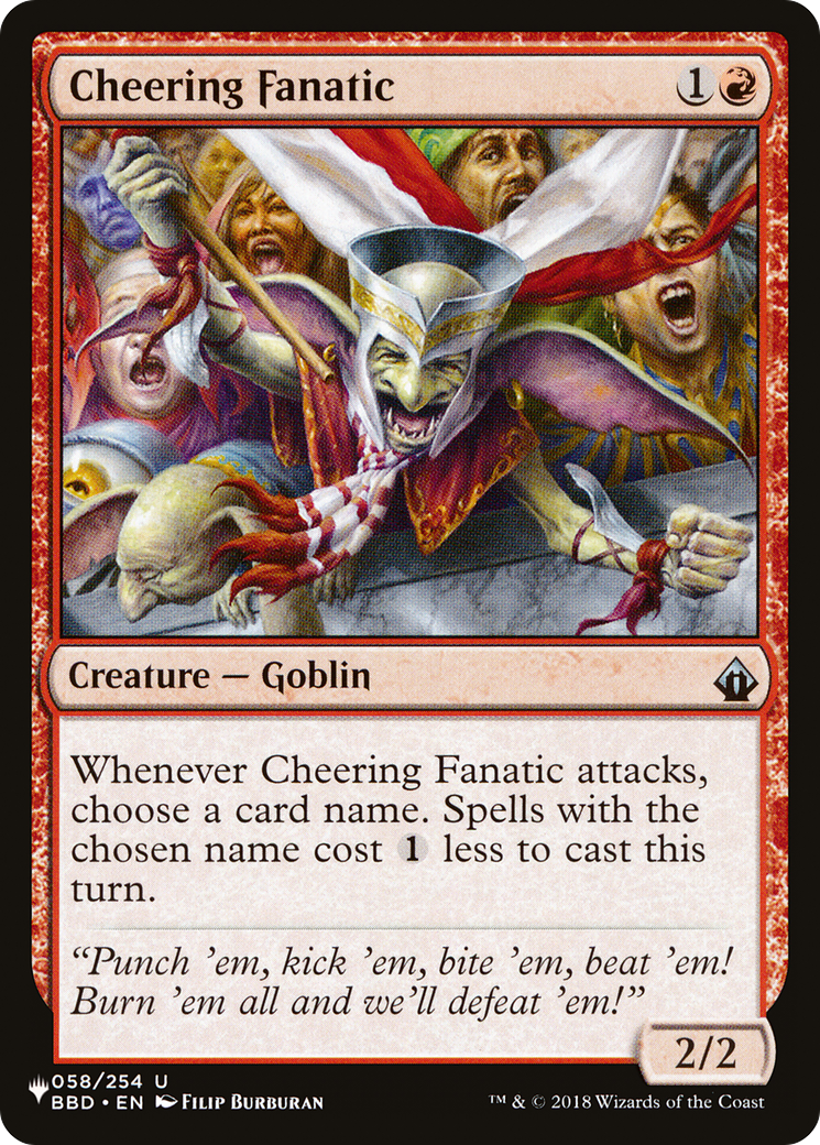 Cheering Fanatic [The List] | Dragon's Lair Comics and Fantasy Houston TX