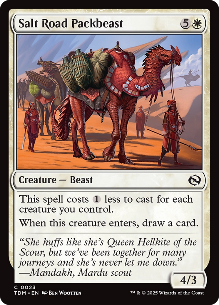 Salt Road Packbeast [Tarkir: Dragonstorm] | Dragon's Lair Comics and Fantasy Houston TX