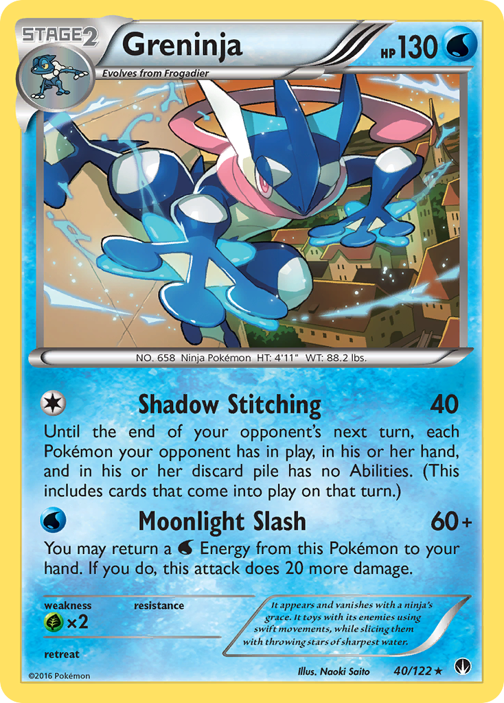 Greninja (40/122) (League Promo 4th Place) [XY: BREAKpoint] | Odin's Place