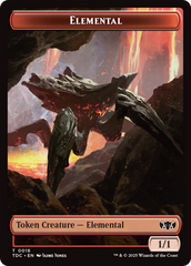 Elemental (0016) // Gold Double-Sided Token [Tarkir: Dragonstorm Commander Tokens] | Dragon's Lair Comics and Fantasy Houston TX