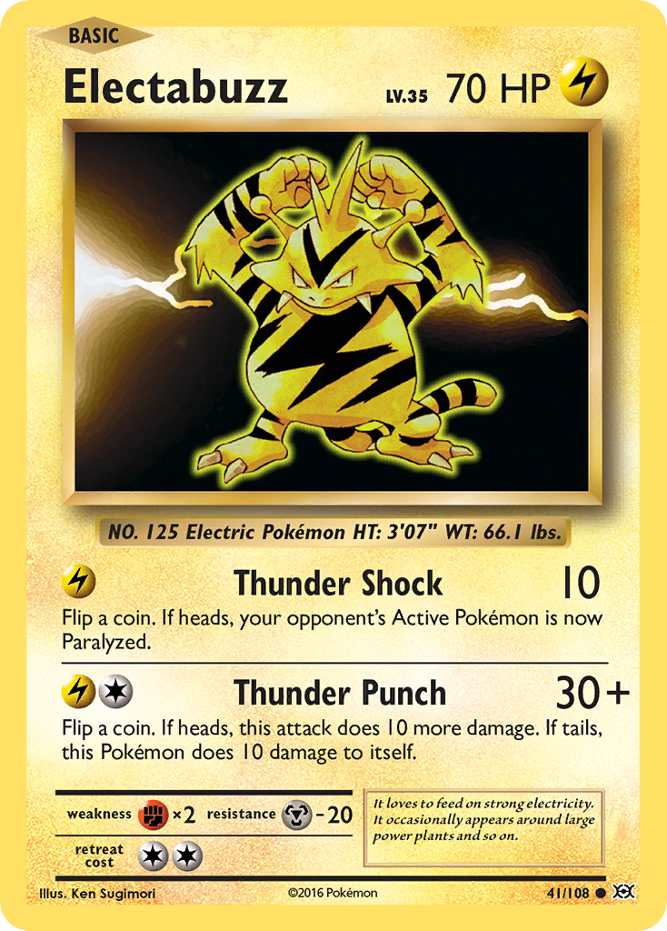 Electabuzz (41/108) (Toys R Us Promo) [XY: Evolutions] | Odin's Place