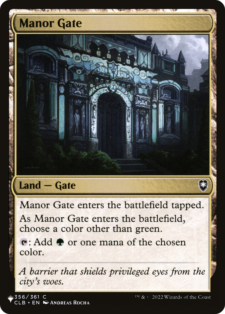 Manor Gate [The List] | Dragon's Lair Comics and Fantasy Houston TX
