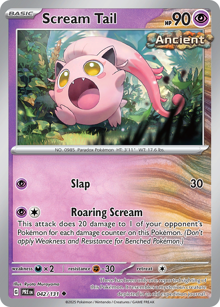Scream Tail (042/131) (Master Ball Pattern) [Scarlet & Violet: Prismatic Evolutions] | Odin's Place
