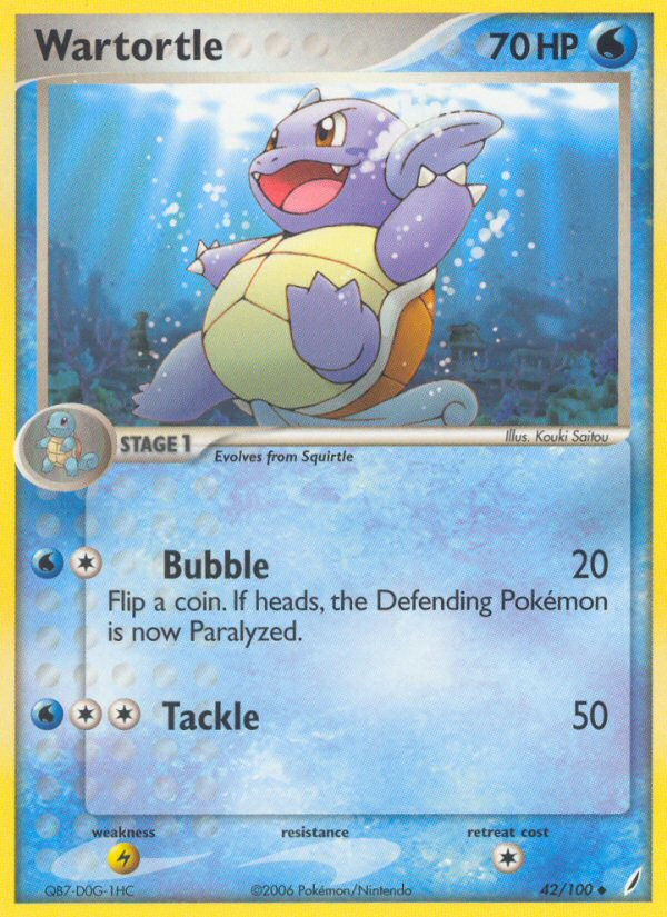 Wartortle (42/100) (States Championship Promo) [EX: Crystal Guardians] | Odin's Place