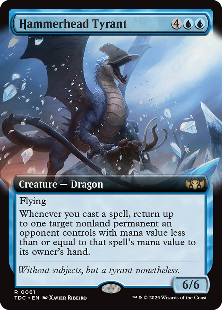 Hammerhead Tyrant (Extended Art) [Tarkir: Dragonstorm Commander] | Dragon's Lair Comics and Fantasy Houston TX