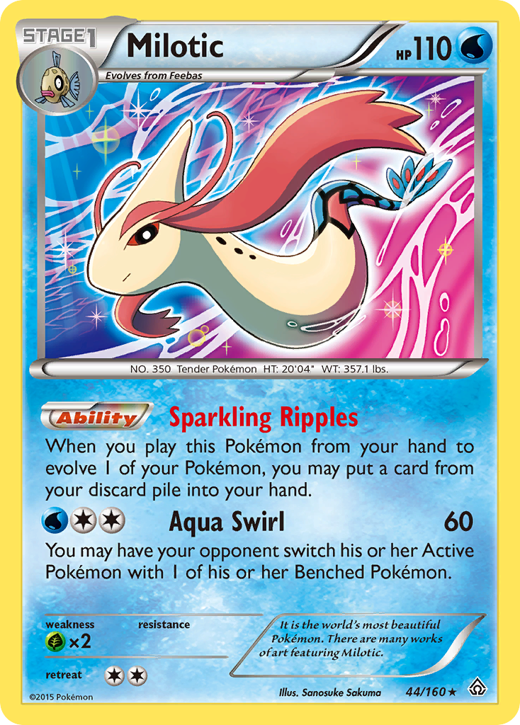 Milotic (44/160) (Theme Deck Exclusive) [XY: Primal Clash] | Odin's Place