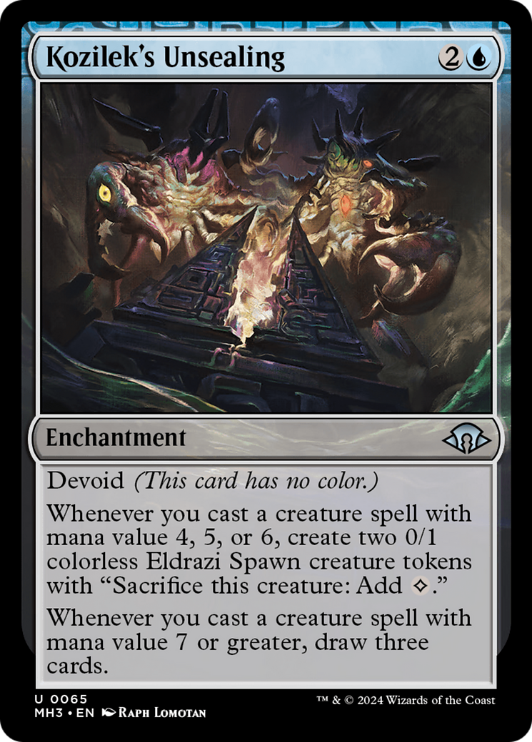 Kozilek's Unsealing [Modern Horizons 3] | Dragon's Lair Comics and Fantasy Houston TX