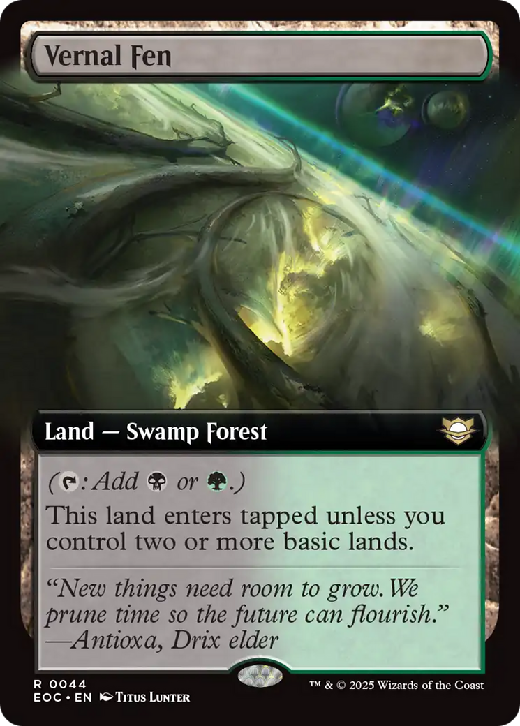 Vernal Fen (Extended Art) [Edge of Eternities Commander] | Dragon's Lair Comics and Fantasy Houston TX