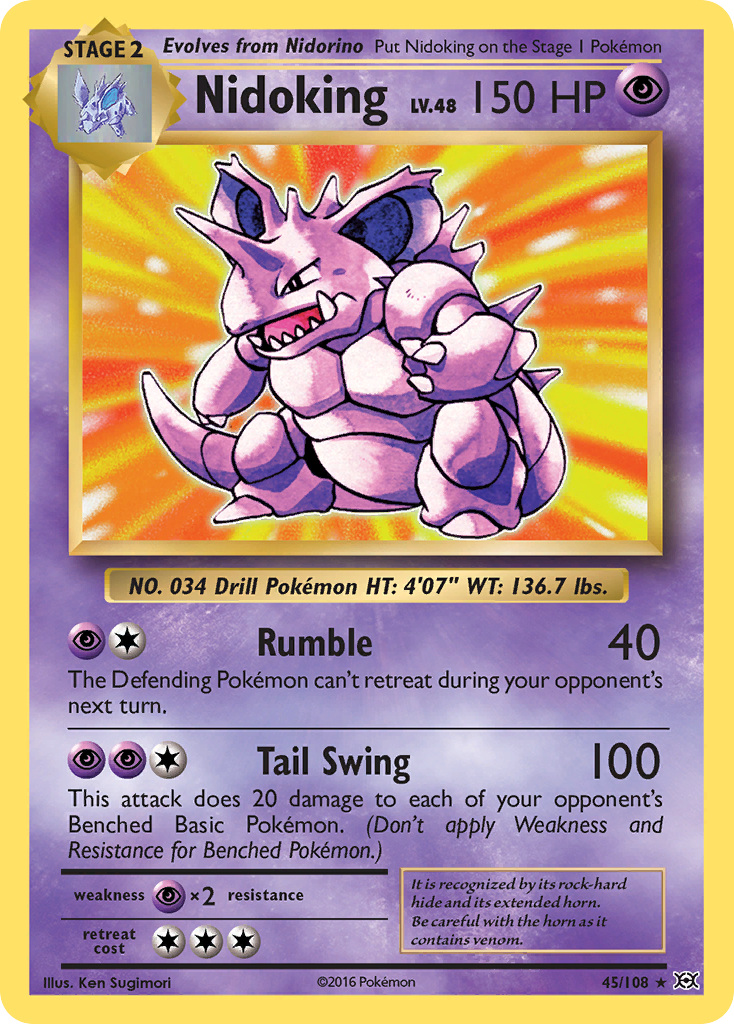 Nidoking (45/108) (Theme Deck Exclusive) [XY: Evolutions] | Odin's Place