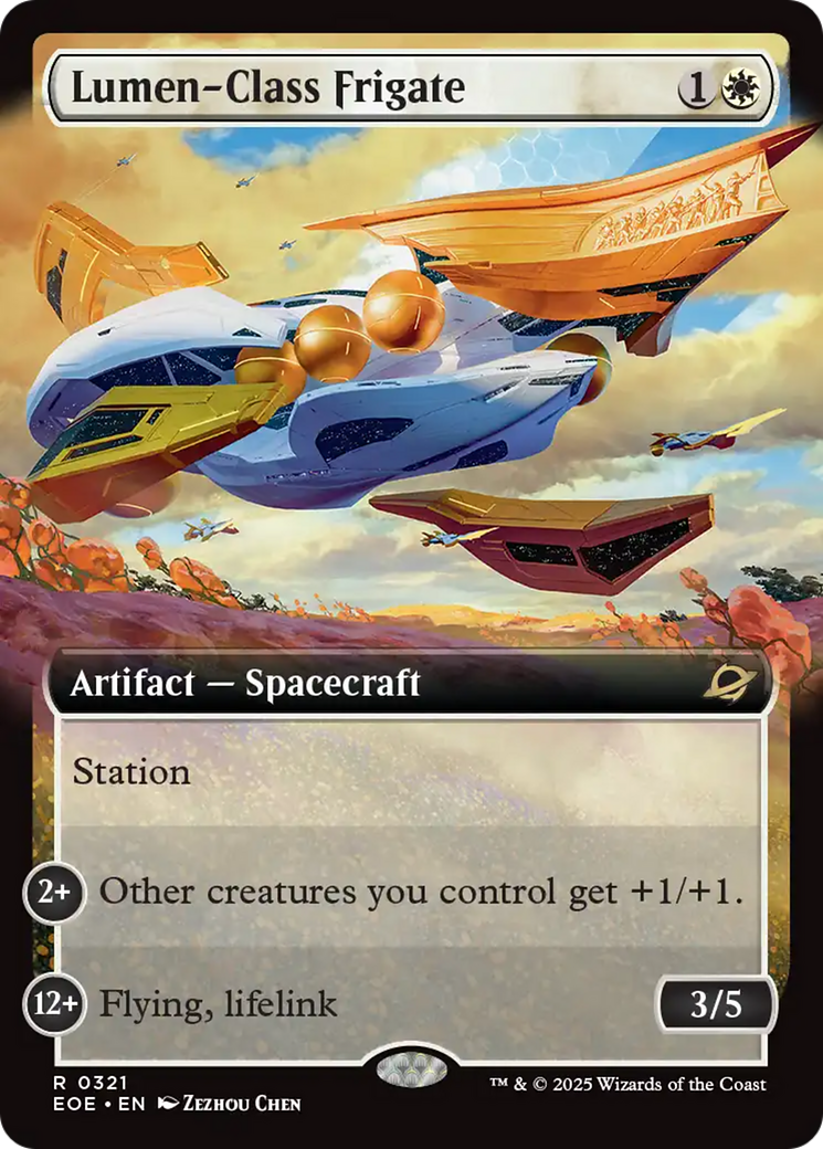 Lumen-Class Frigate (Extended Art) [Edge of Eternities] | Dragon's Lair Comics and Fantasy Houston TX