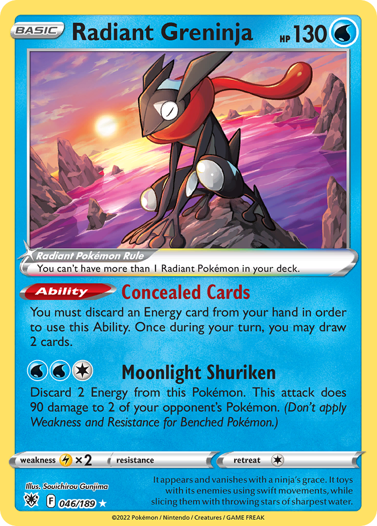 Radiant Greninja (046/189) [Prize Pack Series Three] | Odin's Place