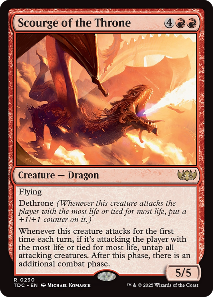 Scourge of the Throne [Tarkir: Dragonstorm Commander] | Dragon's Lair Comics and Fantasy Houston TX