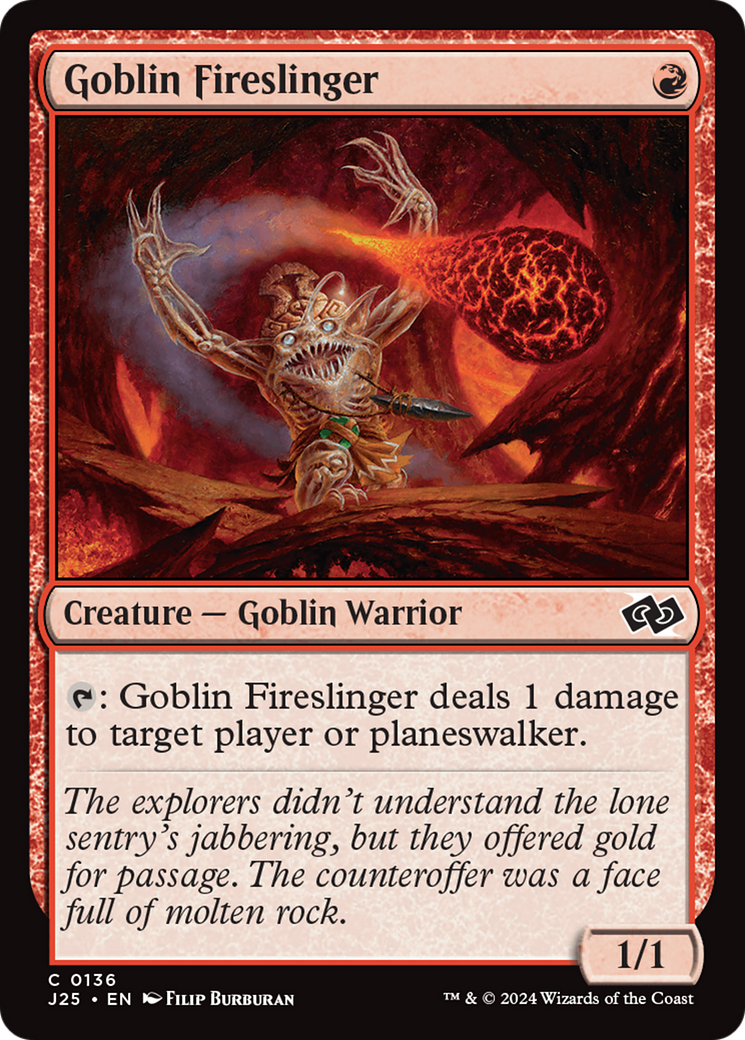 Goblin Fireslinger [Foundations Jumpstart] | Dragon's Lair Comics and Fantasy Houston TX