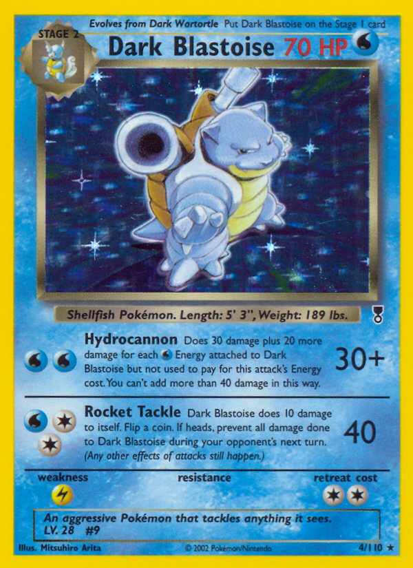 Dark Blastoise (4/110) (WotC) (Theme Deck Exclusive) [Legendary Collection] | Odin's Place