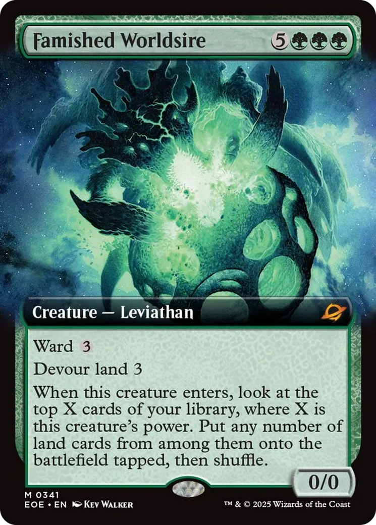 Famished Worldsire (Extended Art) [Edge of Eternities] | Dragon's Lair Comics and Fantasy Houston TX