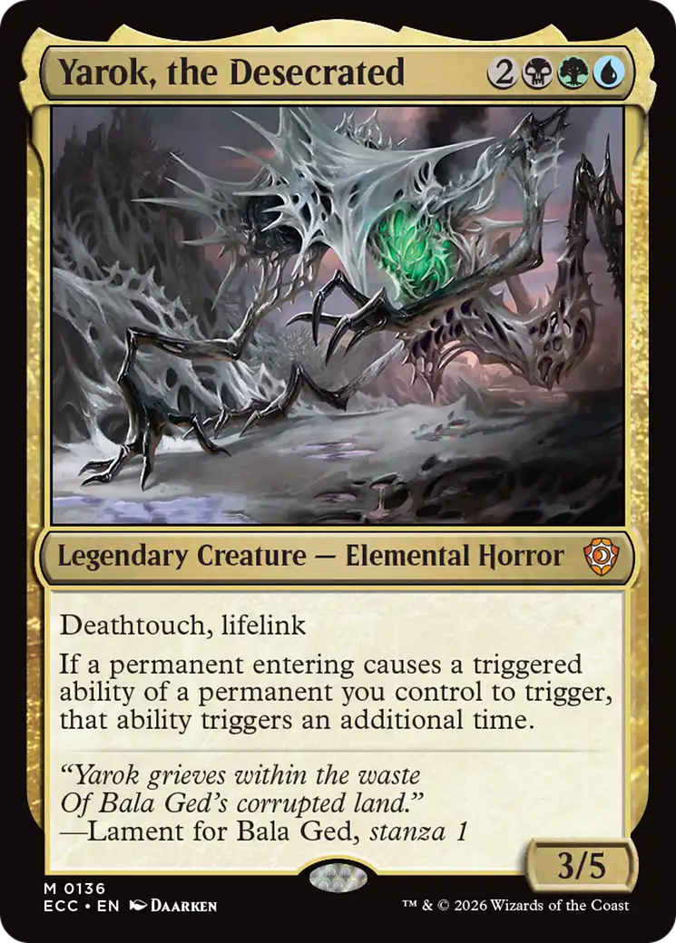 Yarok, the Desecrated [Lorwyn Eclipsed Commander] | Odin's Place