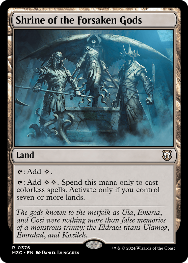 Shrine of the Forsaken Gods (Ripple Foil) [Modern Horizons 3 Commander] | Dragon's Lair Comics and Fantasy Houston TX