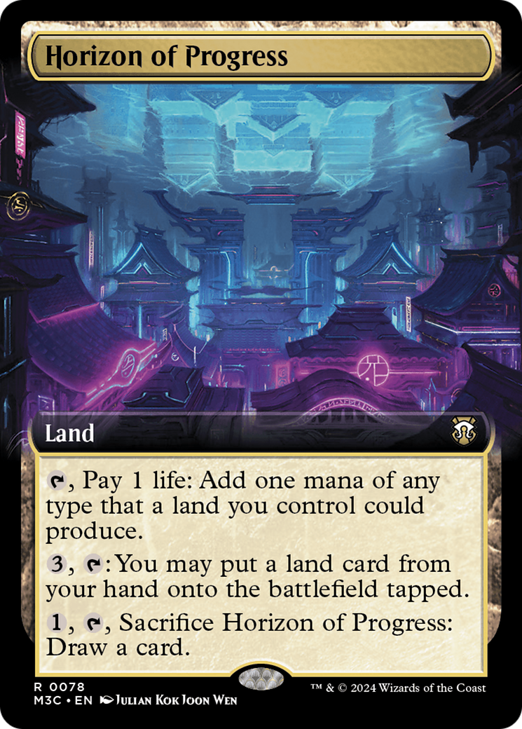 Horizon of Progress (Extended Art) (Ripple Foil) [Modern Horizons 3 Commander] | Dragon's Lair Comics and Fantasy Houston TX