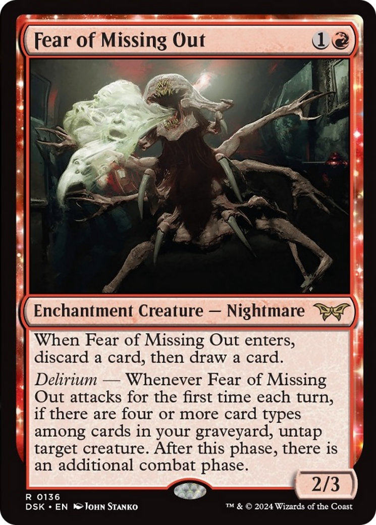 Fear of Missing Out [Duskmourn: House of Horror] | Dragon's Lair Comics and Fantasy Houston TX