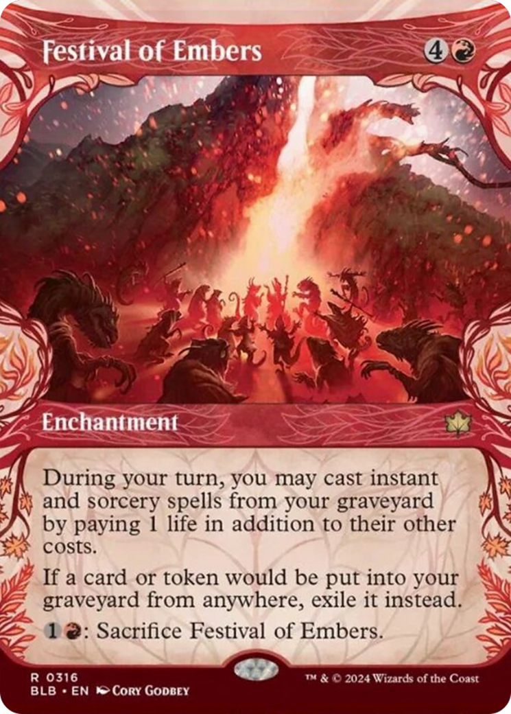 Festival of Embers (Showcase) [Bloomburrow] | Dragon's Lair Comics and Fantasy Houston TX