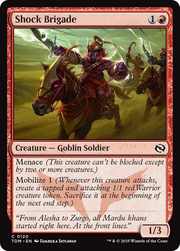 Shock Brigade [Tarkir: Dragonstorm] | Dragon's Lair Comics and Fantasy Houston TX