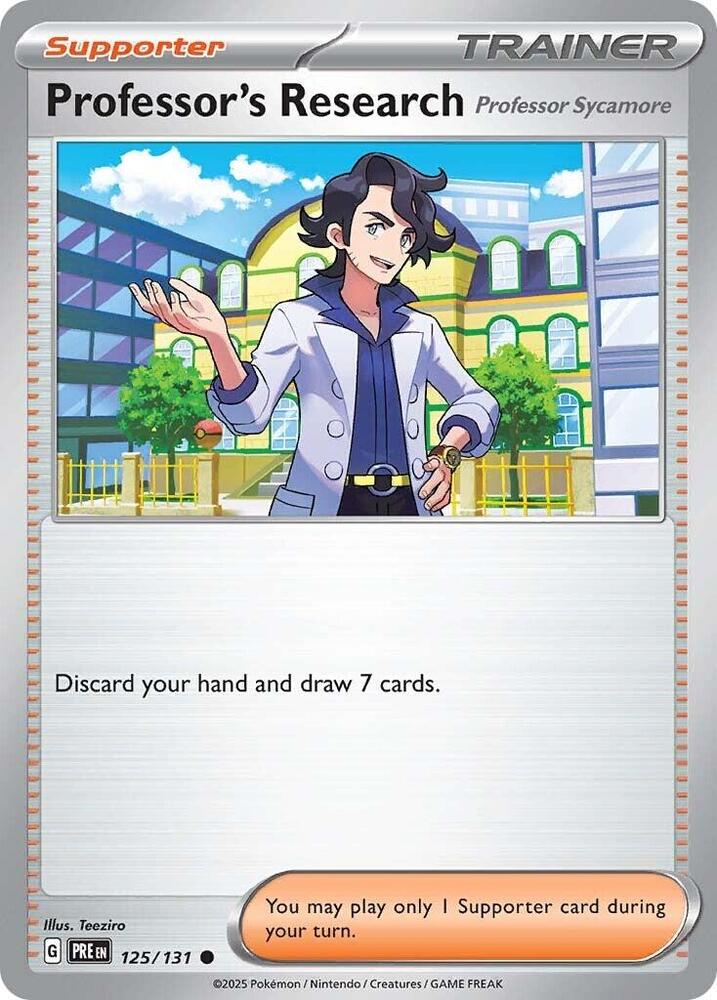 Professor's Research (125/131) [Professor Sycamore] [Scarlet & Violet: Prismatic Evolutions] | Dragon's Lair Comics and Fantasy Houston TX
