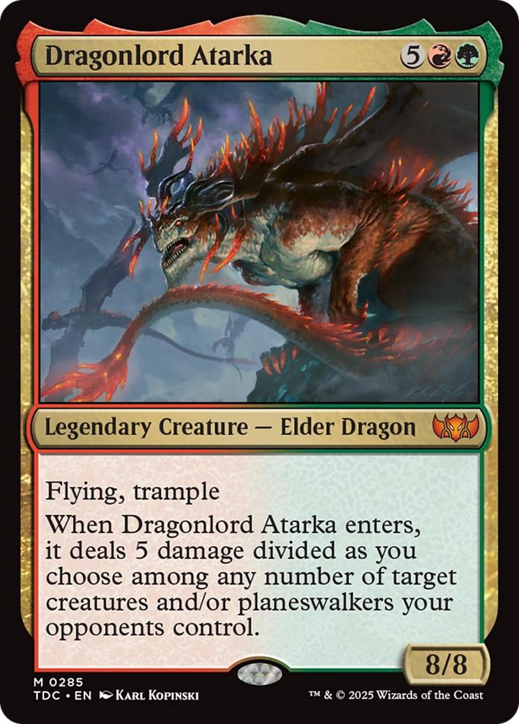 Dragonlord Atarka [Tarkir: Dragonstorm Commander] | Dragon's Lair Comics and Fantasy Houston TX