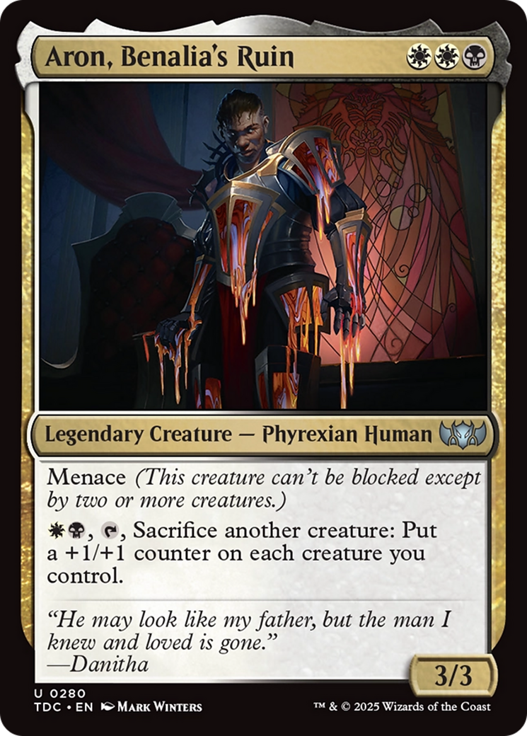 Aron, Benalia's Ruin [Tarkir: Dragonstorm Commander] | Dragon's Lair Comics and Fantasy Houston TX