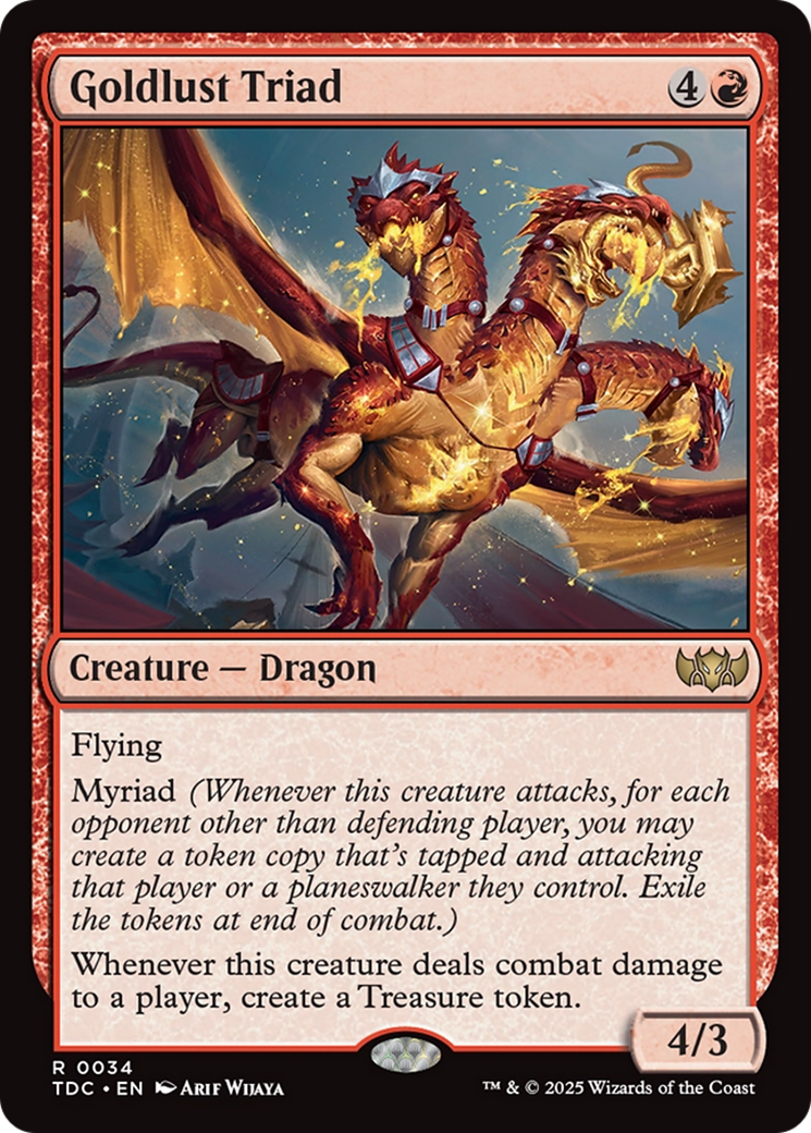 Goldlust Triad [Tarkir: Dragonstorm Commander] | Dragon's Lair Comics and Fantasy Houston TX