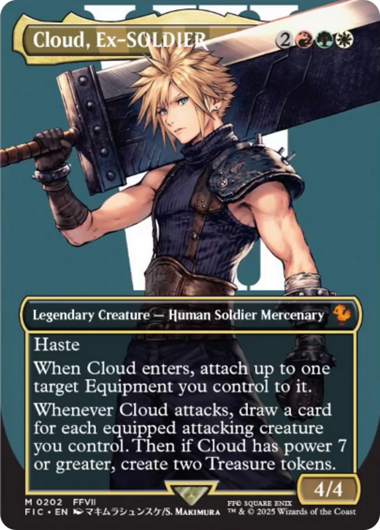Cloud, Ex-SOLDIER (Borderless) [FINAL FANTASY Commander] | Dragon's Lair Comics and Fantasy Houston TX