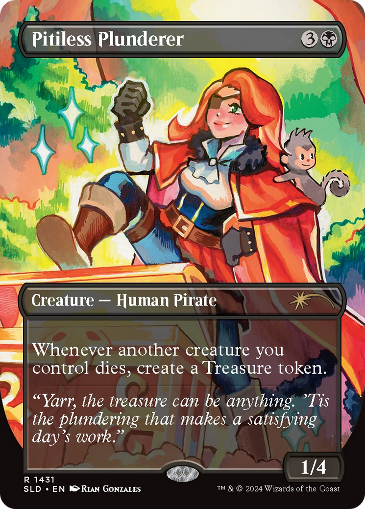 Pitiless Plunderer (Rainbow Foil) [Secret Lair Drop Series] | Dragon's Lair Comics and Fantasy Houston TX