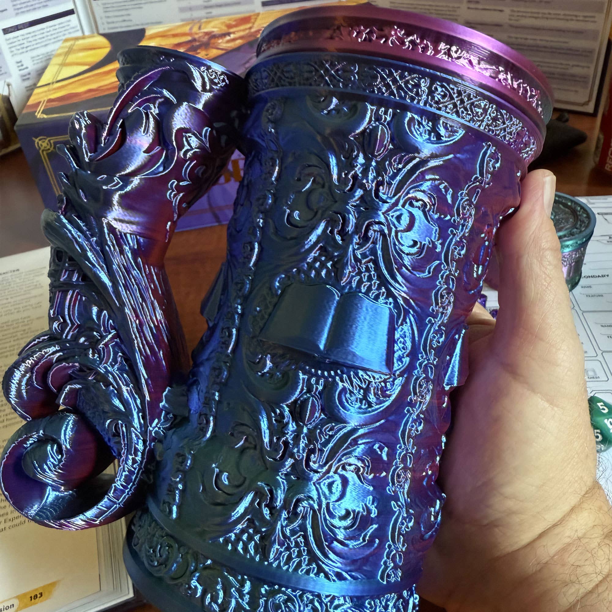 Wizard 12oz Dice Tower Tankard | TTRPG, D&D, Daggerheart | Dragon's Lair Comics and Fantasy Houston TX