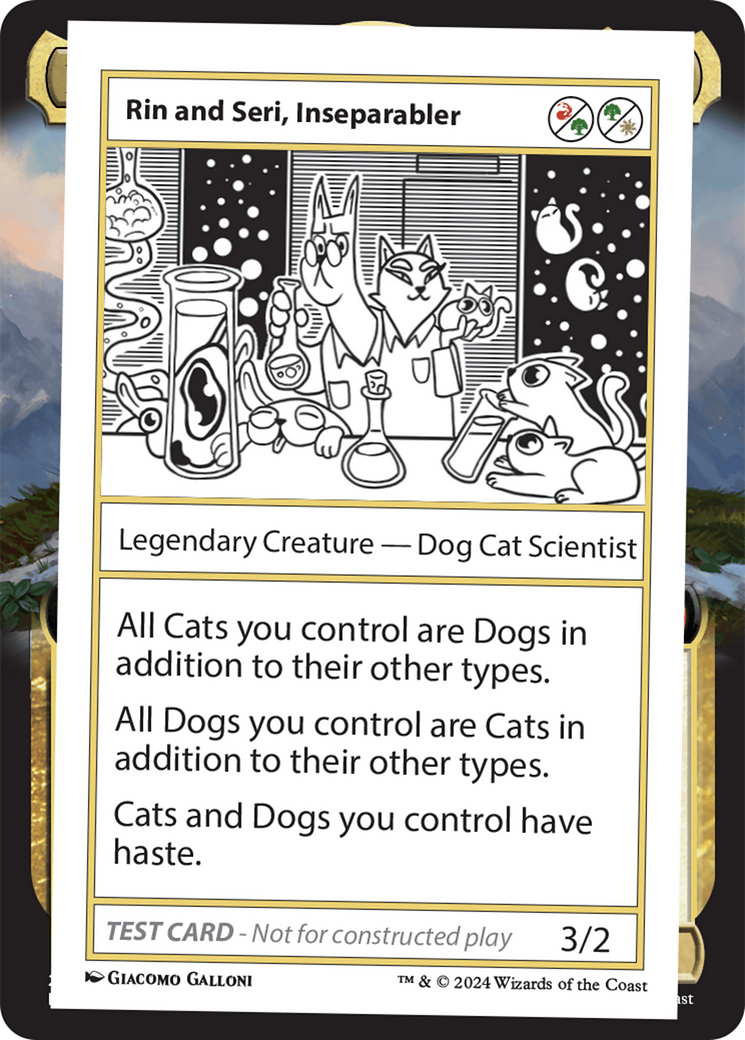 Rin and Seri, Inseparabler [Mystery Booster 2 Playtest Cards] | Dragon's Lair Comics and Fantasy Houston TX